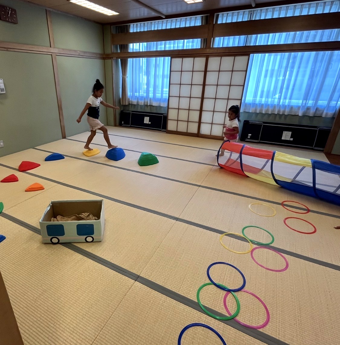 理学療法士による個別ケアセッションの様子